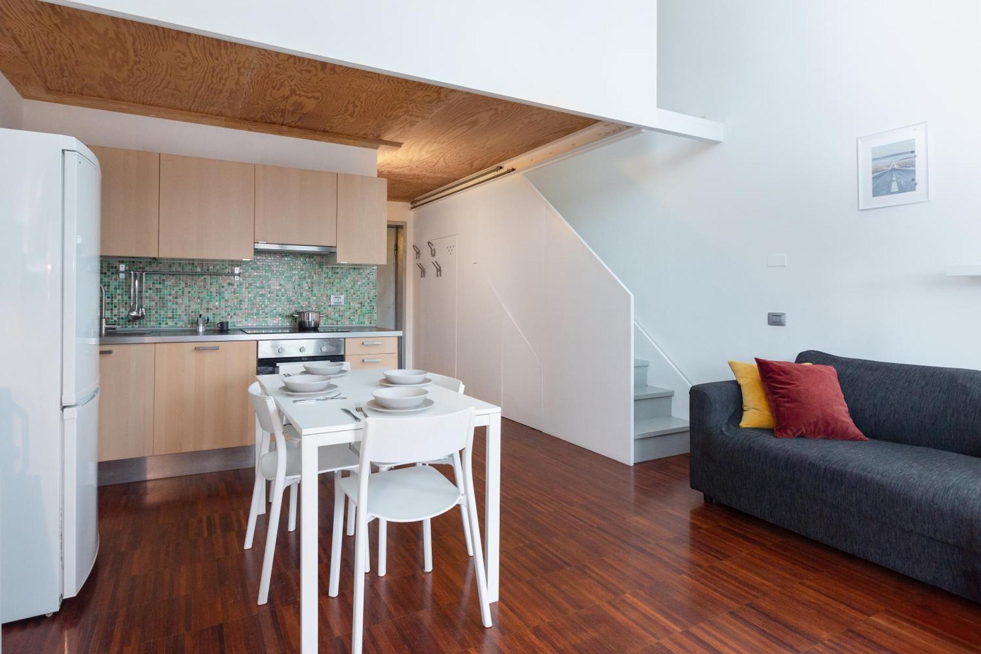 White And Brown Exclusive Loft With Terrace - Free Parking - M2 Station * Milan